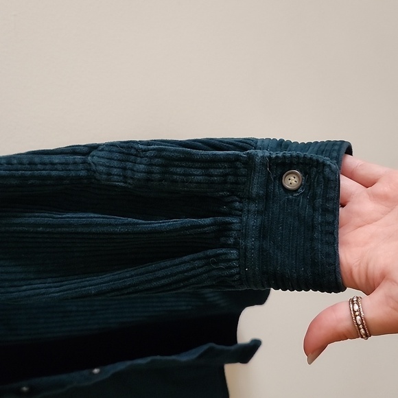 Looney Tunes Shirt Size XL Vintage Tweety Bird Hunter Green Corduroy Button-Up - Picture 8 of 10